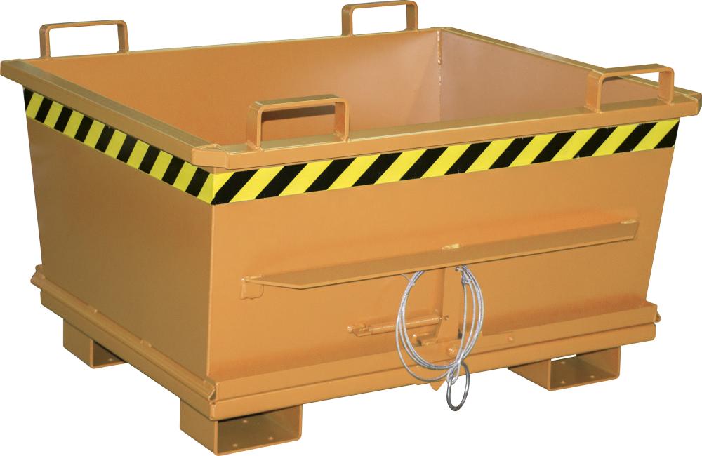 Klappbodenbehälter 500 l B1200xT1040xT715 mm RAL2000 Tragkraft 1000kg Typ BKB 500 Produktbild img1 L