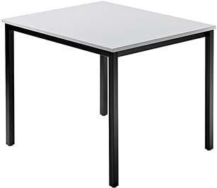 Besprechungstisch 80x 80 lichtgrau/schwarz Produktbild img1 L
