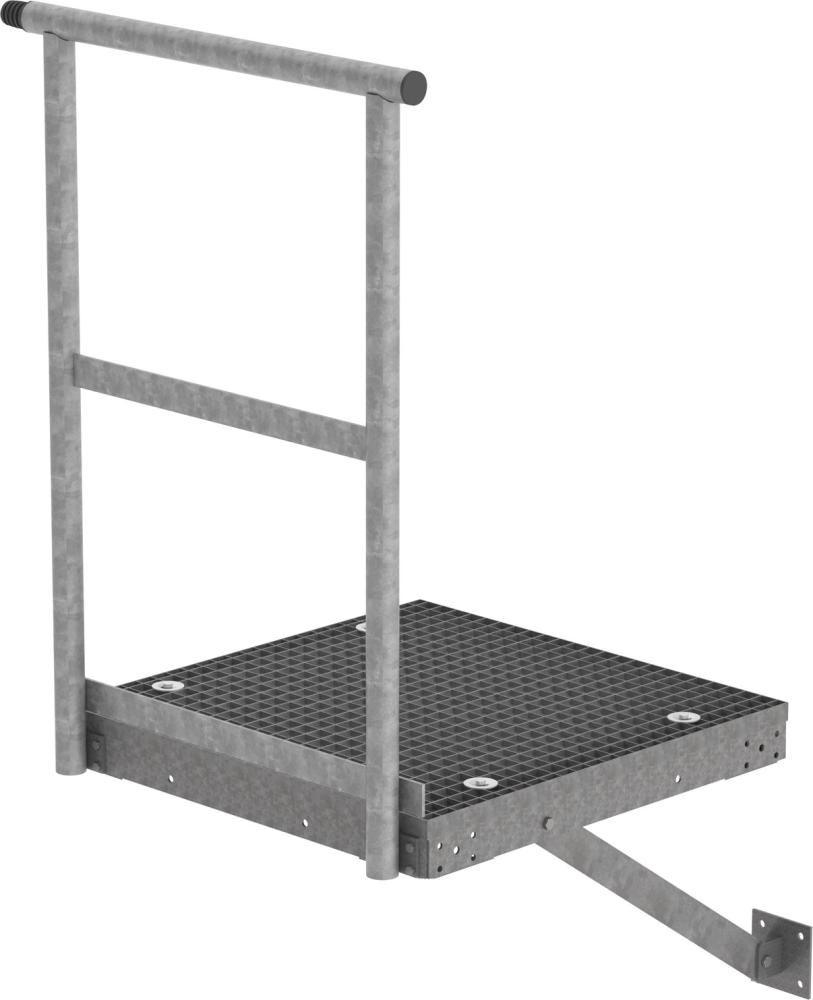 Erweiterungspodest Stahl verzinkt B1000xT1000 mm GÜNZBURGER STEIGTECHNIK Produktbild img1 L