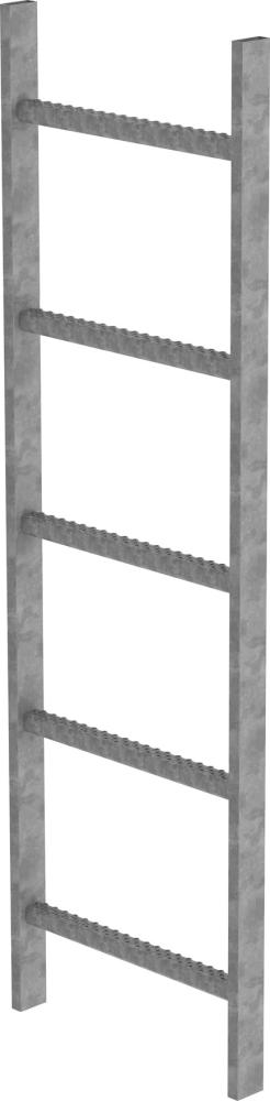 Schachtleiter 5 Sprossen L 1,40 m B440 mm LW 300 mm Stahl verzinkt Produktbild img1 L