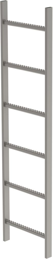 Schachtleiter 6 Sprossen L 1,68 m B440 mm LW 300 mm Edelstahl V4A Produktbild img1 L