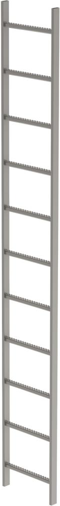 Schachtleiter 11 Sprossen L 3,08 m B440 mm LW 300 mm Edelstahl V4A Produktbild img1 L