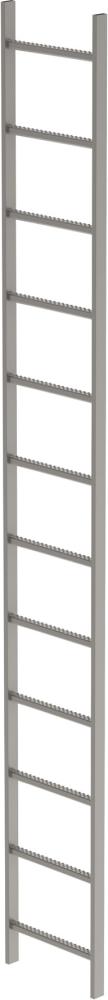 Schachtleiter 12 Sprossen L 3,36 m B440 mm LW 300 mm Edelstahl V4A Produktbild img1 L