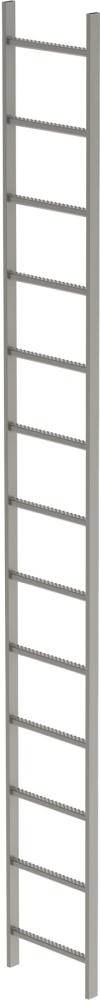 Schachtleiter 13 Sprossen L 3,64 m B440 mm LW 300 mm Edelstahl V4A Produktbild img1 L