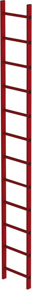 Schachtleiter 12 Sprossen L 3,36 m B450 mm LW 300 mm GFK Produktbild img1 L