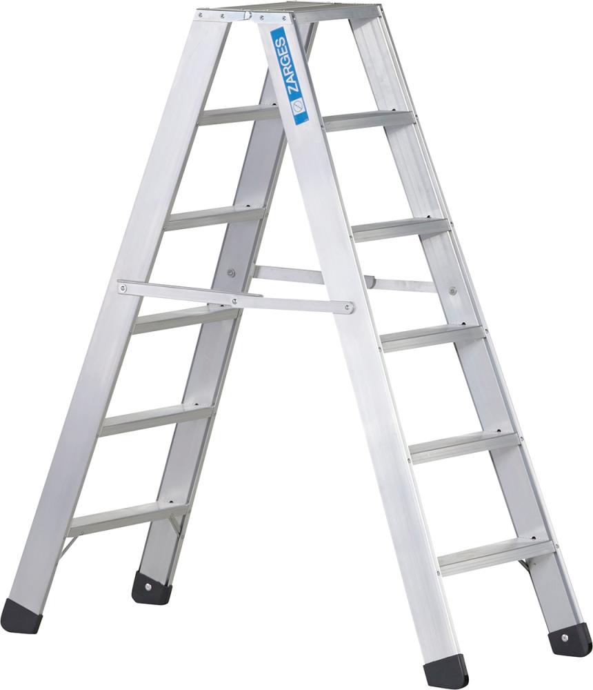 Stufenleiter Seventec B 2x6 Stufen Leiterlänge 1,43 m Arbeitshöhe 2,85 m ZARGES Produktbild img1 L