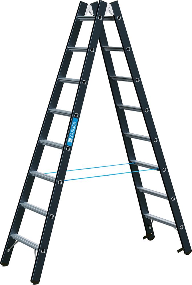Stehleiter Megastep B 2 x 8 Sprossen Arbeitshöhe 3,55 m Produktbild img1 L