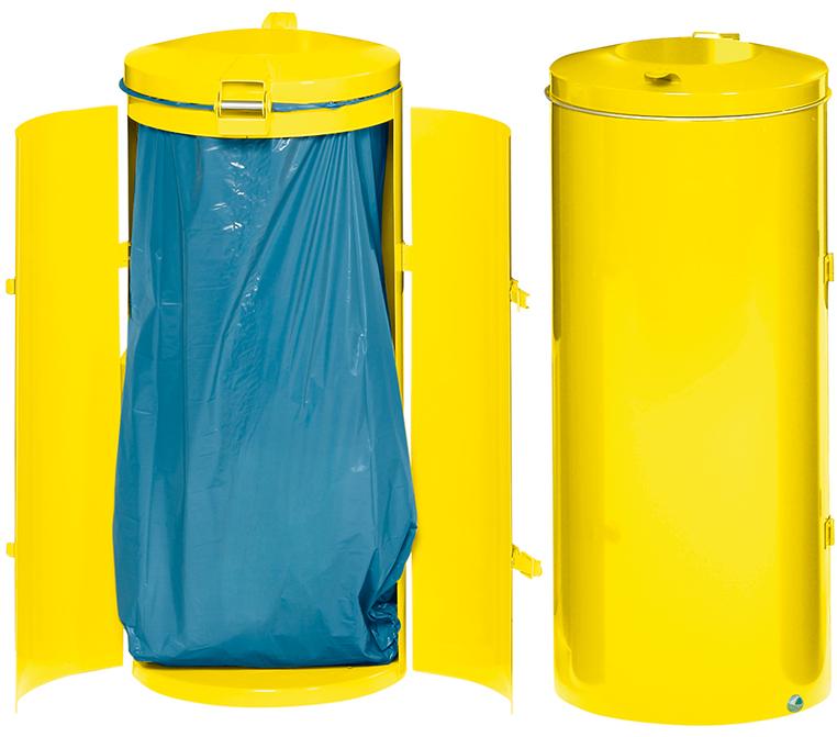 Abfallsammler-Doppeltür 120 l gelb H 980 mm VAR Produktbild img1 L