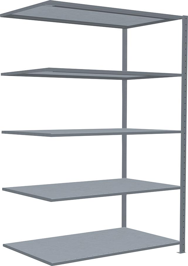 Steckregal B1300xT800xH2000 mm Anbaufeld 5 Böden vzk Fachlast 250kg Produktbild img1 L