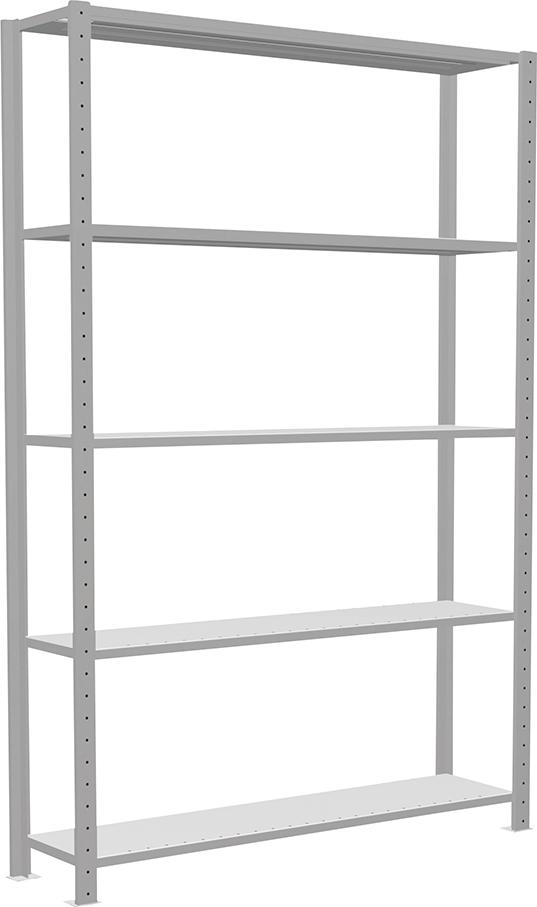 Großfach-Steckregal, Tragkraft 150 kg, RAL 7035 Produktbild img1 L