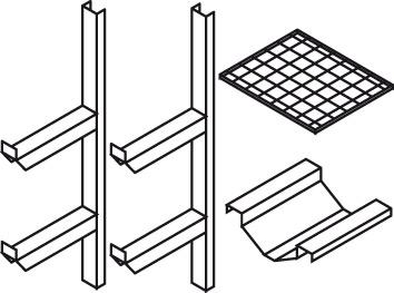 Fass-u. Gitterrostregal Produktbild img1 L