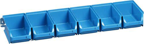 Sichtboxen-Set blau 613x165x75 mm allit Produktbild img1 L