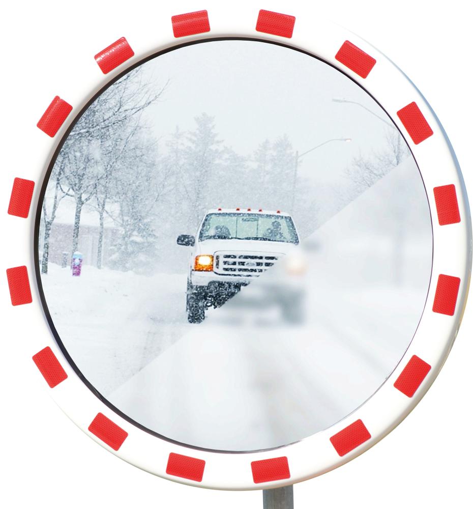 Verkehrsspiegel Eisfrei rund D600 mm für Außen Inox-Spiegelfläche Produktbild img1 L