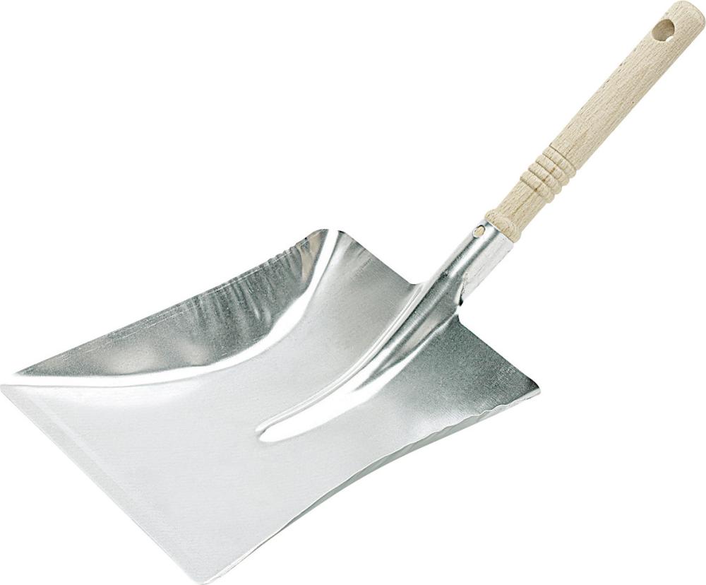 Kehrschaufel mit Holzgriff Metall verzinkt Produktbild img1 L