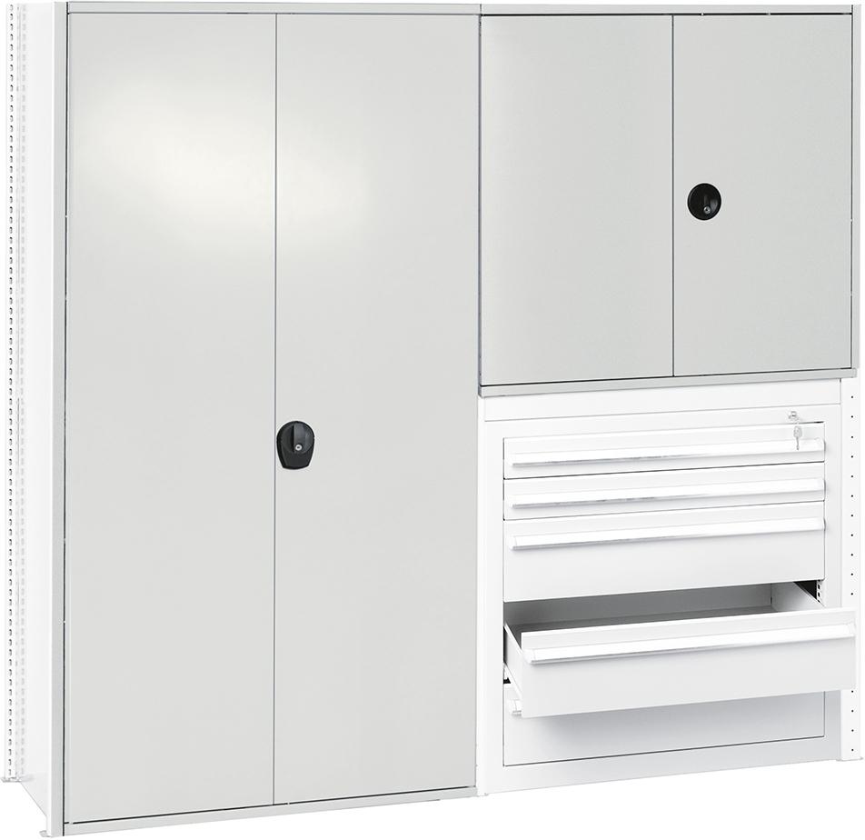 Flügeltür B1000xH1000 mm RAL 7035 verschiedenschließend Produktbild img1 L