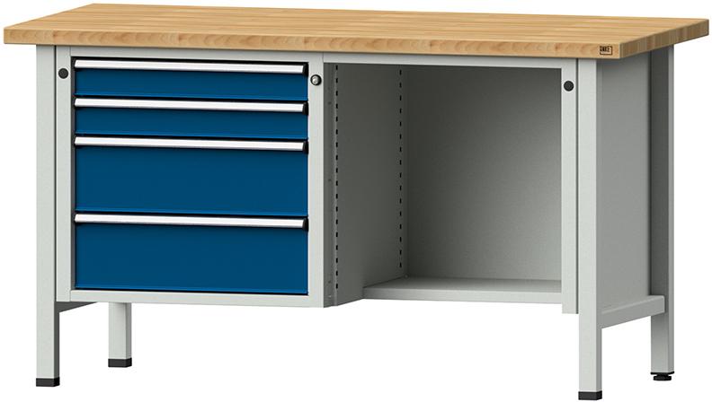 KASTENWERKBANK 1500 334 V 40 MM TYP 300680/840 MM 7035/5010 Produktbild img1 L