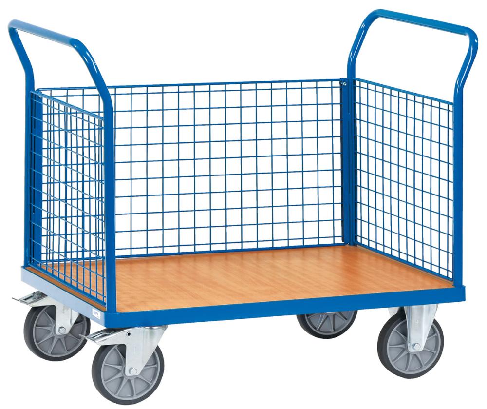 Dreiwandwagen Draht 850x500 mm 400 kg fetra Produktbild img1 L