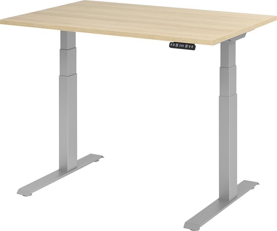 Schreibtisch XDKB12 120 x 80 cm Eiche, 25 mm dick ABS-Dickkante Produktbild img1 L