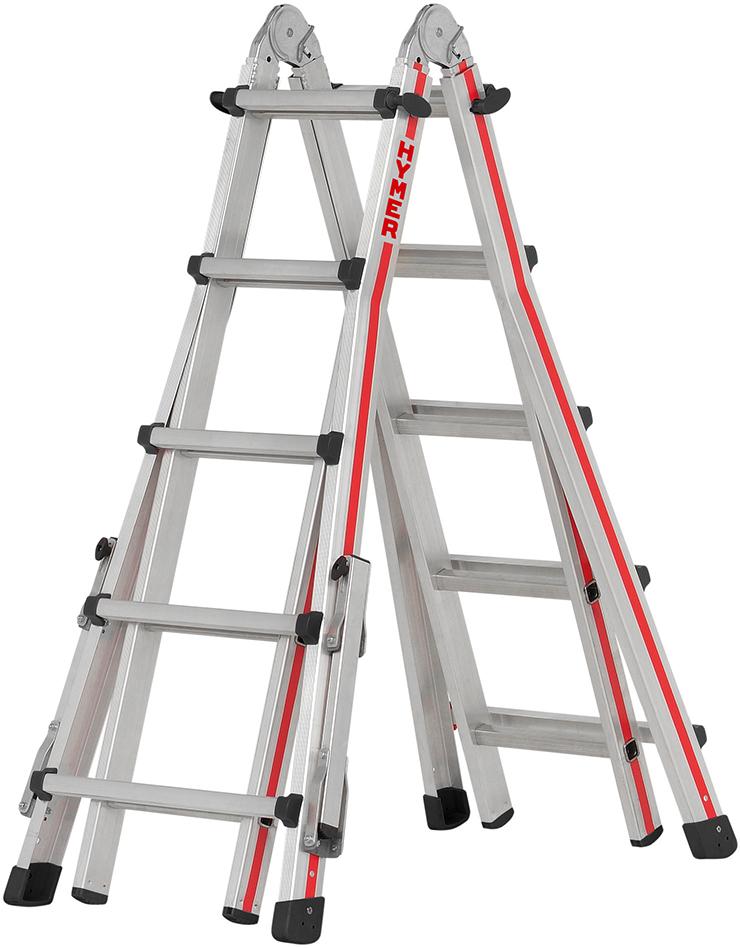 Teleskopleiter 4x5 Sprossen AH 5,60m Produktbild img1 L