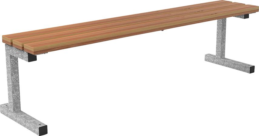 Bank SEVILLA mobil Bambus Savanna ohne Rückenlehne Produktbild img1 L