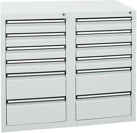 Schubladenschrank, 900x1000x500 mm, Schubladen 8x 100/4x 200 mm Produktbild img1 L