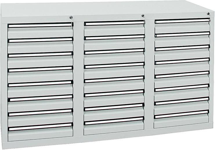 Schubladenschrank, 900x1500x500 mm, Schubladen 24x 100 mm Produktbild img1 L