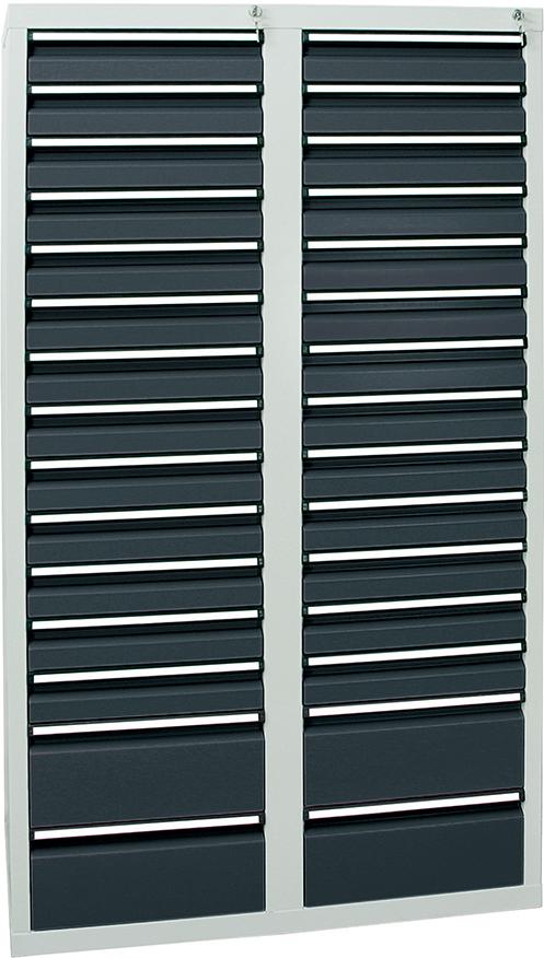 Schubladenschrank STS 410 RAL 7035/7016 26x100 4x200 mm Produktbild img1 L