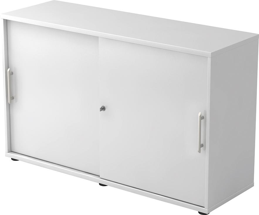 Schiebetürenschrank 1200x400x748 Weiss/Weiss Produktbild img1 L