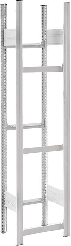 Grundregal m.6 Traversen für Getränkekisten 1750x335x560RAL7035 Produktbild img1 L