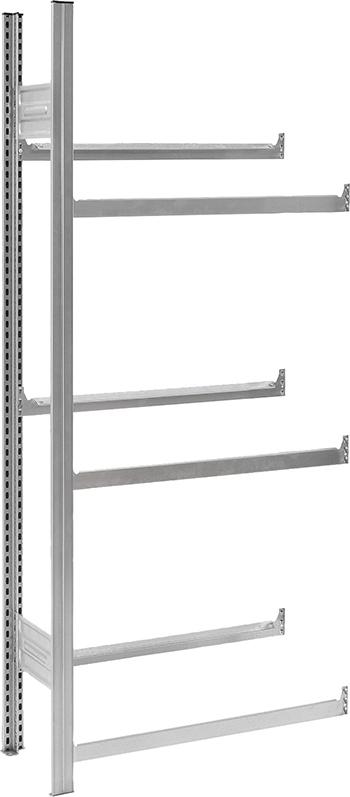 Grundregal m.6 Traversen für Getränkekisten 1750x335x760verz. Produktbild img1 L