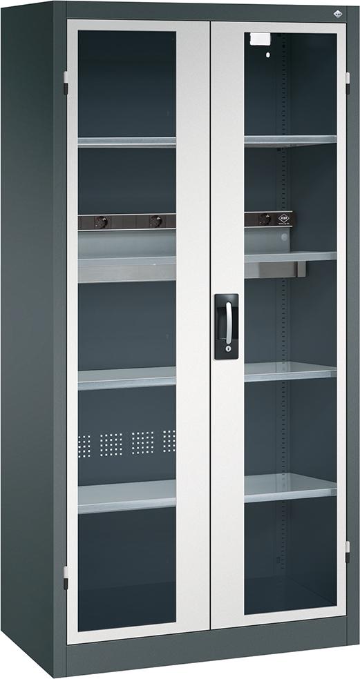 Akkuladeschrank BASIC mit Sichtfenstertüren Produktbild img1 L
