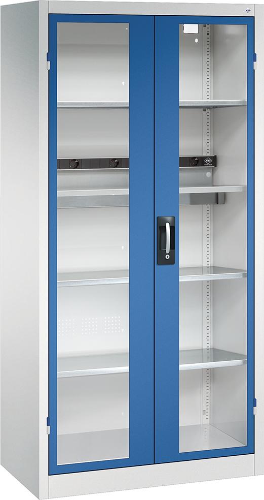 Akkuladeschrank BASIC mit Sichtfenstertüren Produktbild img1 L