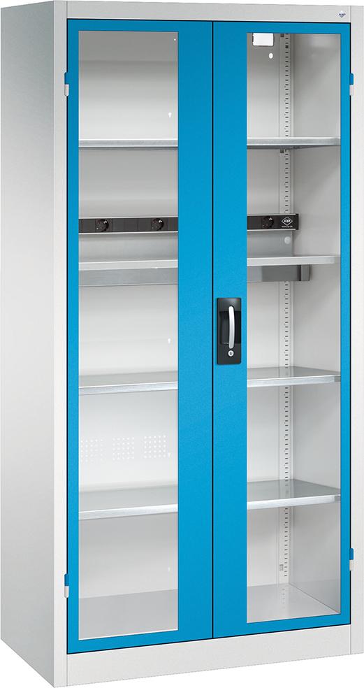 Akkuladeschrank BASIC mit Sichtfenstertüren Produktbild img1 L