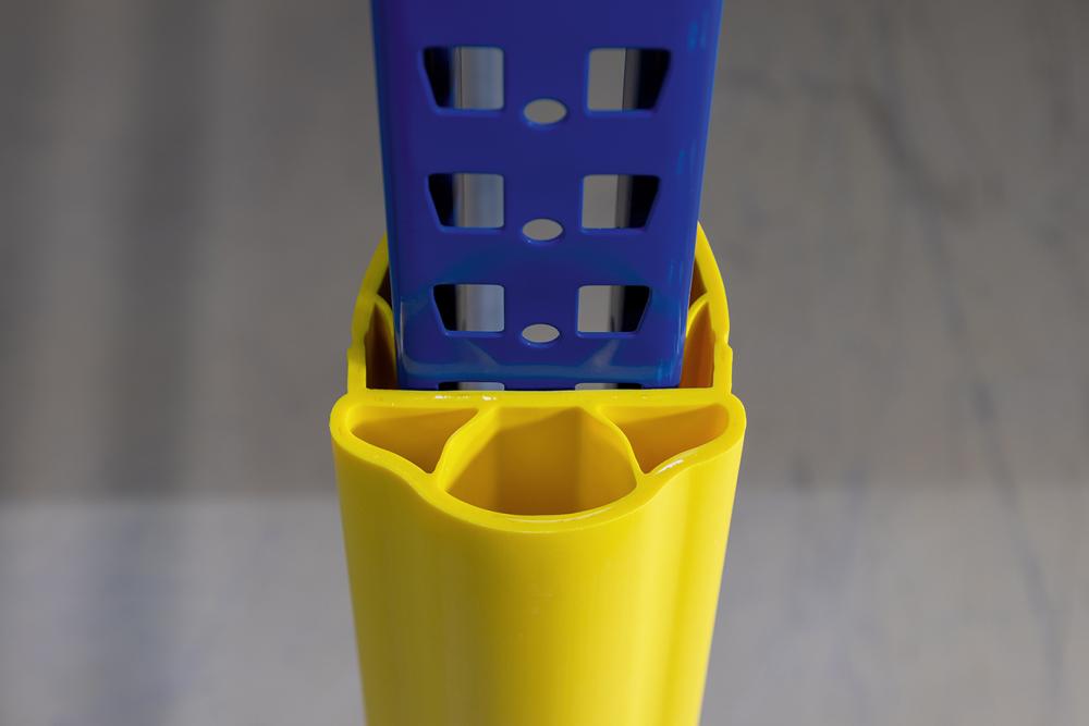 Regalanfahrschutz Alfa gelb H600 mm B75-100 mm Produktbild img1 L