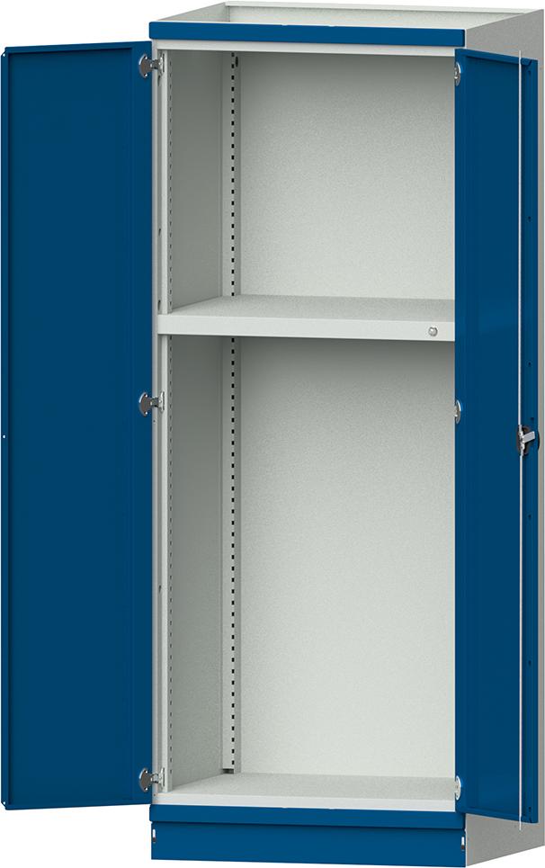 Leergehäuse Modell 103 B865xT720xH2200mm RAL 7035/5012 mit Türen Schubladenblock NH 1200mm Produktbild img1 L