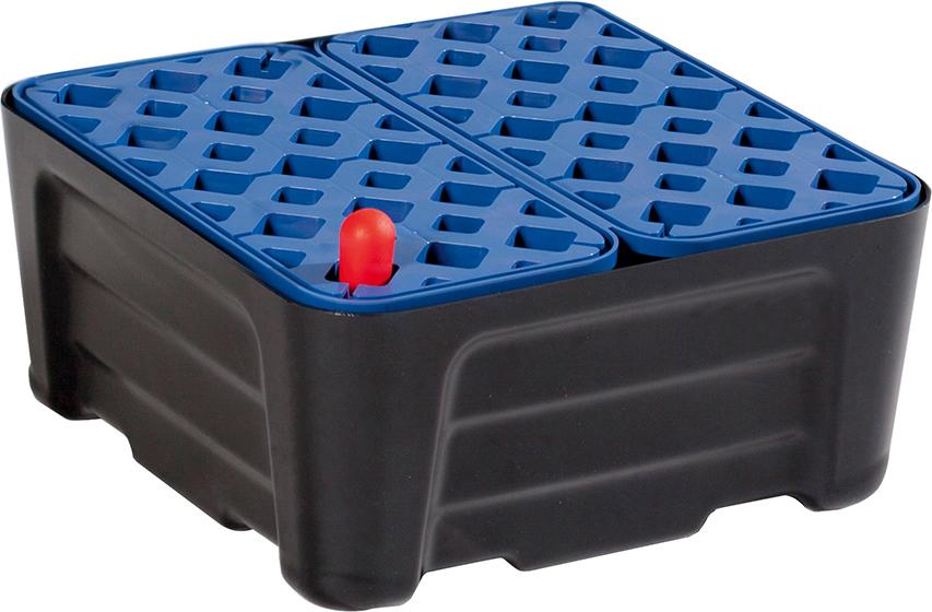 Kleingebindewanne mit PE-Gitterrost, aus Polyethylen Produktbild img1 L