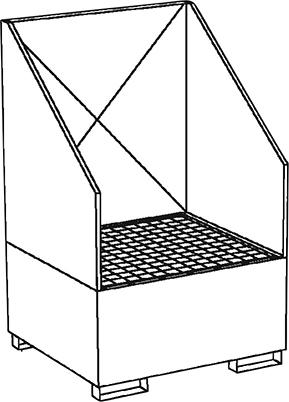 Auffangwanne Stahl WSP-KTC-SSS feuerverzinkt Produktbild img1 L