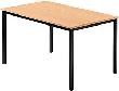 Besprechungstisch Buche/schwarz 120x80 Produktbild img1 S