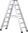 Stufenleiter Seventec B 2x7 Stufen Leiterlänge 1,66 m Arbeitshöhe 3,10 m ZARGES Produktbild img1 S