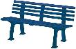 Gartenbank SYLT 3-Sitzer Länge 1500 mm blau Blome Produktbild img1 S
