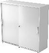 Schiebetürenschrank 1200x400x1100 Weiss/Weiss Produktbild img1 S