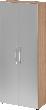 Schrank 4100 BM, 5 OH K: Nussbaum / F: Silber 80x34,6x188 cm (BxTxH) Produktbild img1 S