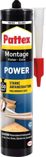 Pattex Montage Power 370g Kartusche, weiß Produktbild img1 L