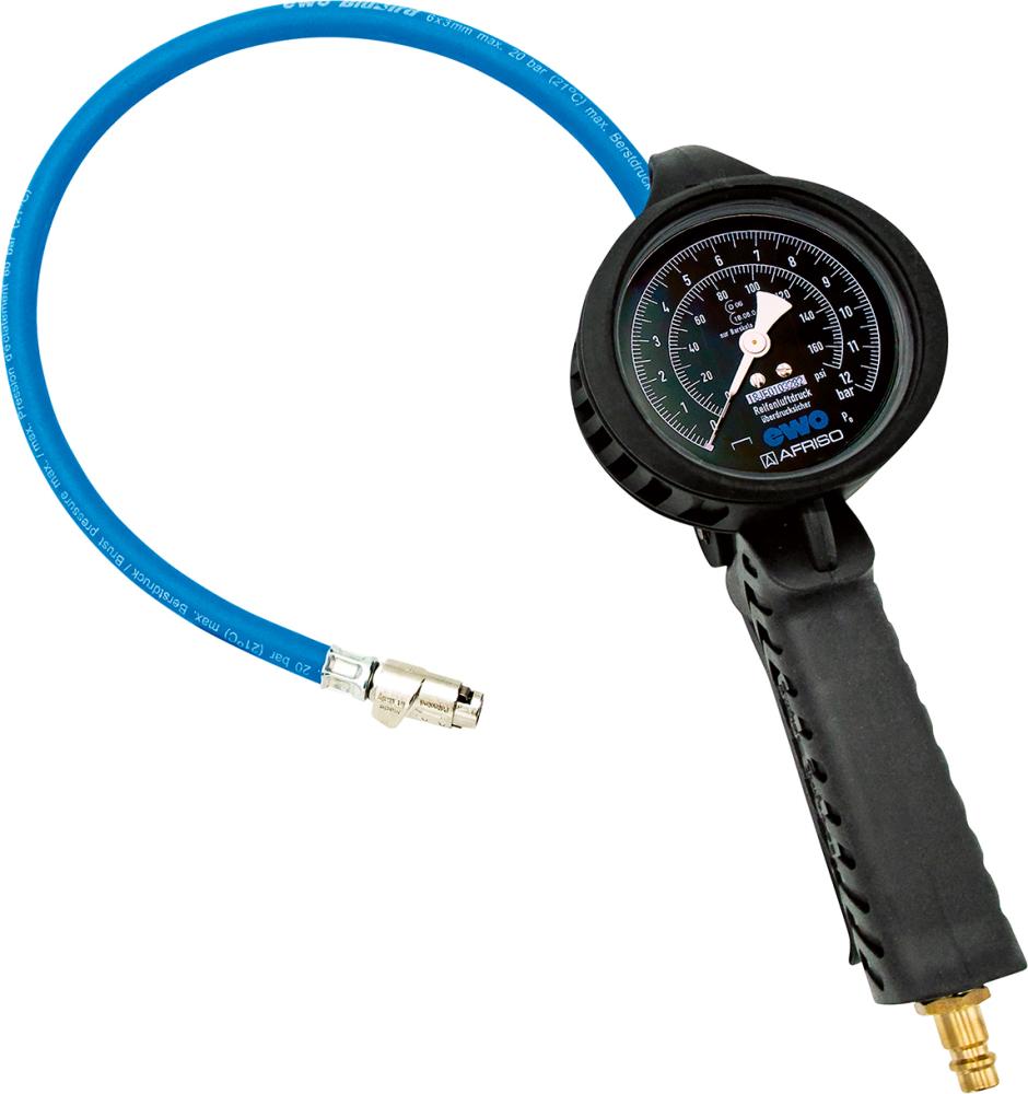Reifenfüllmesser Airstar, 0-12bar, Quickstecker, geeicht EWO Produktbild img1 L