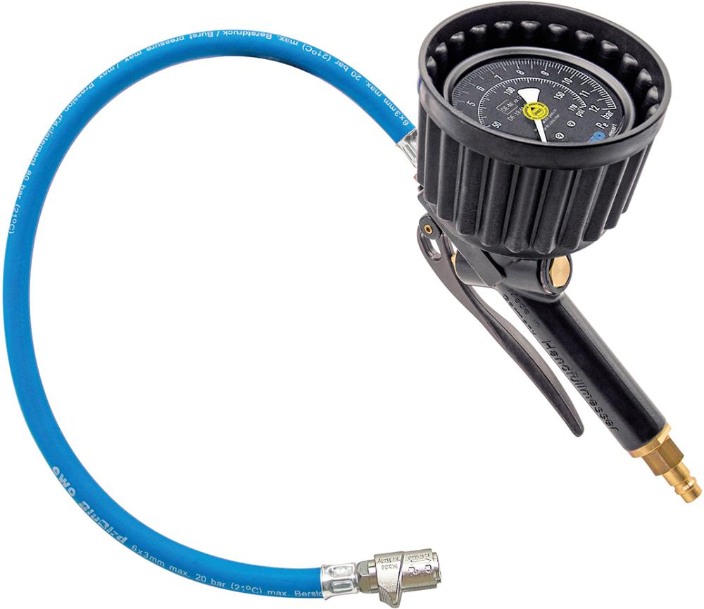 Reifenfüllmesser Euroair, 0-12bar, konformitätsbewertet, Quickstecker, EWO Produktbild img1 L
