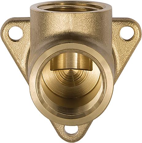 Deckenwinkel zur Wandbefestigung, Messing, 2 x G1/2" IG RIEGLER Produktbild img1 L