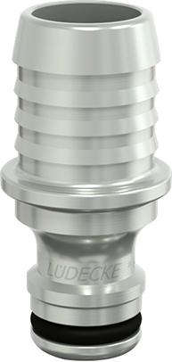 WaterProfi Stecknippel Serie WPN DN9, Tülle 13 mm, 1/2", LÜDECKE Produktbild img1 L