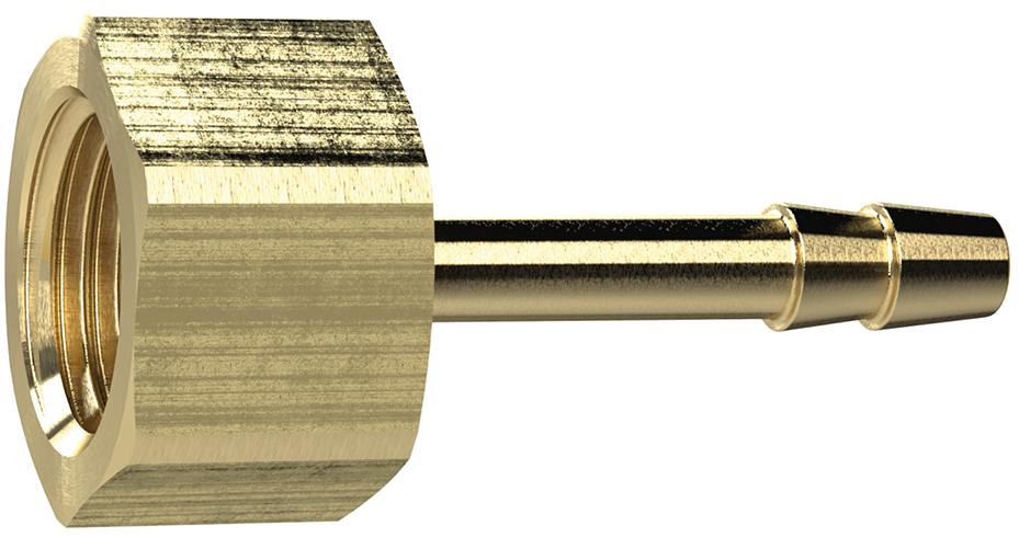 Aufschraubschlauchtülle Messing, IG G1/4", LW 10 SW 17mm RIEGLER Produktbild img1 L