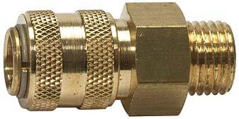 SchnellverschlusskupplungNW 5, Messing, connect-line, AG G1/4" RIEGLER Produktbild img1 L