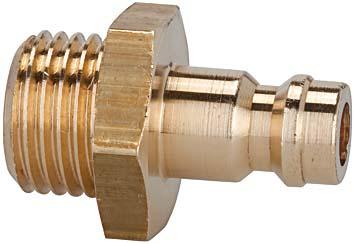 Stecknippel für Kupplung NW 5, Messing, AG G1/4" RIEGLER Produktbild img1 L